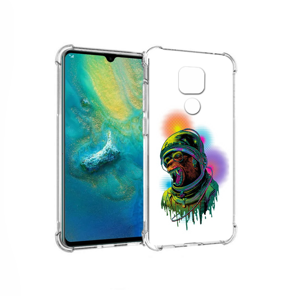 Чехол MyPads Tocco для Huawei Mate 20x медведь космонавт (PT124578.30.466)