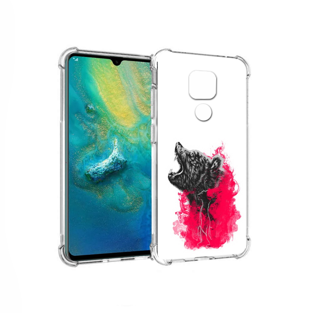 

Чехол MyPads Tocco для Huawei Mate 20x медведь в дымке (PT124578.30.463), Прозрачный, Tocco