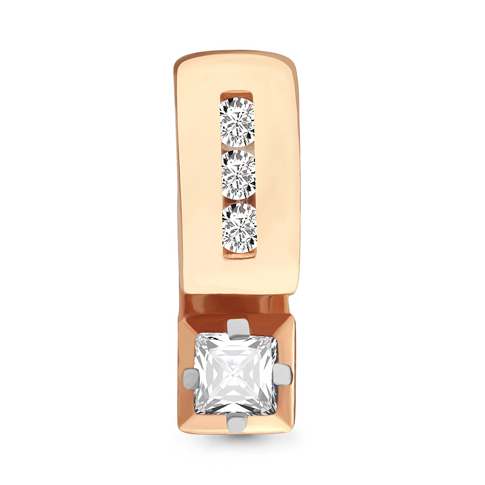 

Кулон из красного золота с фианитом Aquamarine 23474, 23474_585_кз