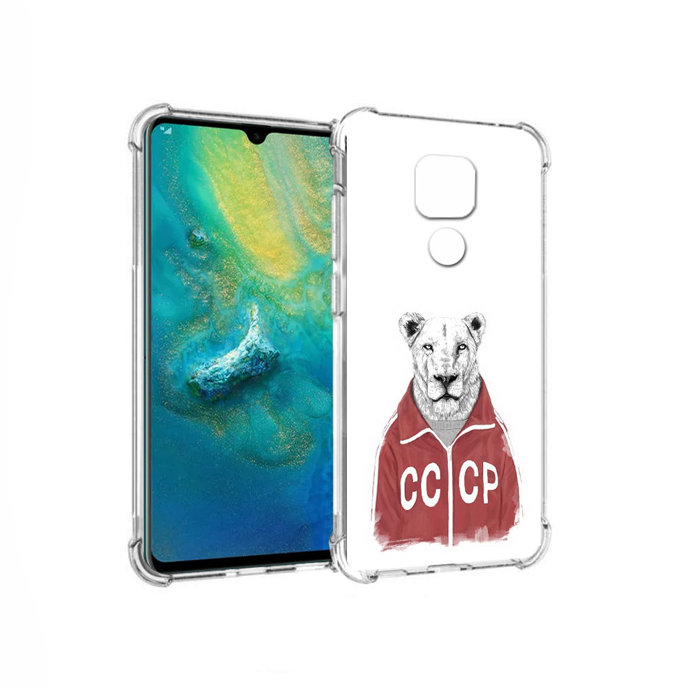 

Чехол MyPads Tocco для Huawei Mate 20x львица ссср (PT124578.30.450), Прозрачный, Tocco