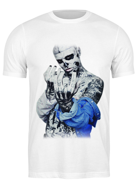 Футболка мужская Printio Zombie boy-1 белая XL