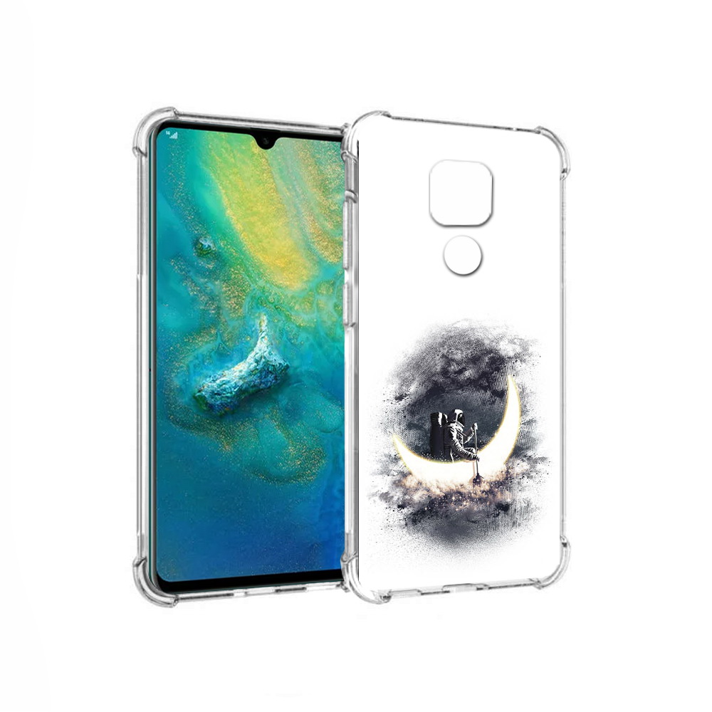 

Чехол MyPads Tocco для Huawei Mate 20x лунный путешественник (PT124578.30.448), Прозрачный, Tocco