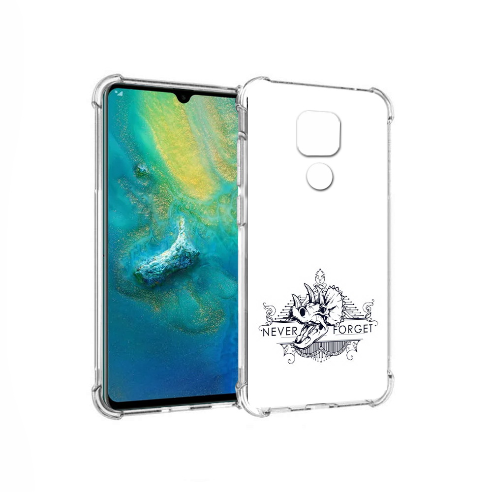 

Чехол MyPads Tocco для Huawei Mate 20x логотип носорога никогда не забуду, Прозрачный, Tocco