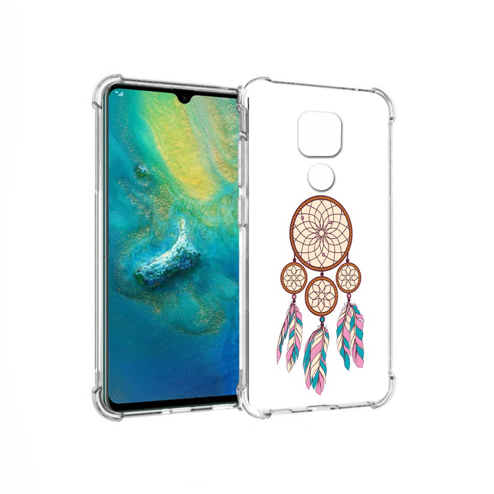 Чехол MyPads Tocco для Huawei Mate 20x ловец снов бежевый (PT124578.30.442)