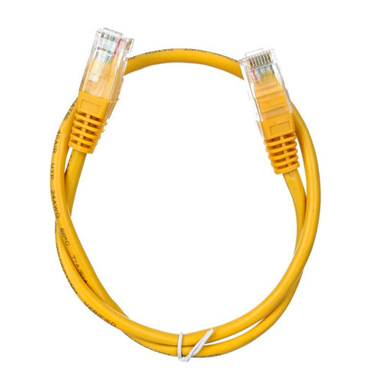 

Патч-корд NoBrand RJ45 - RJ45 вилка-вилка 0.5м (ANP511_0.5M_Y) желтый