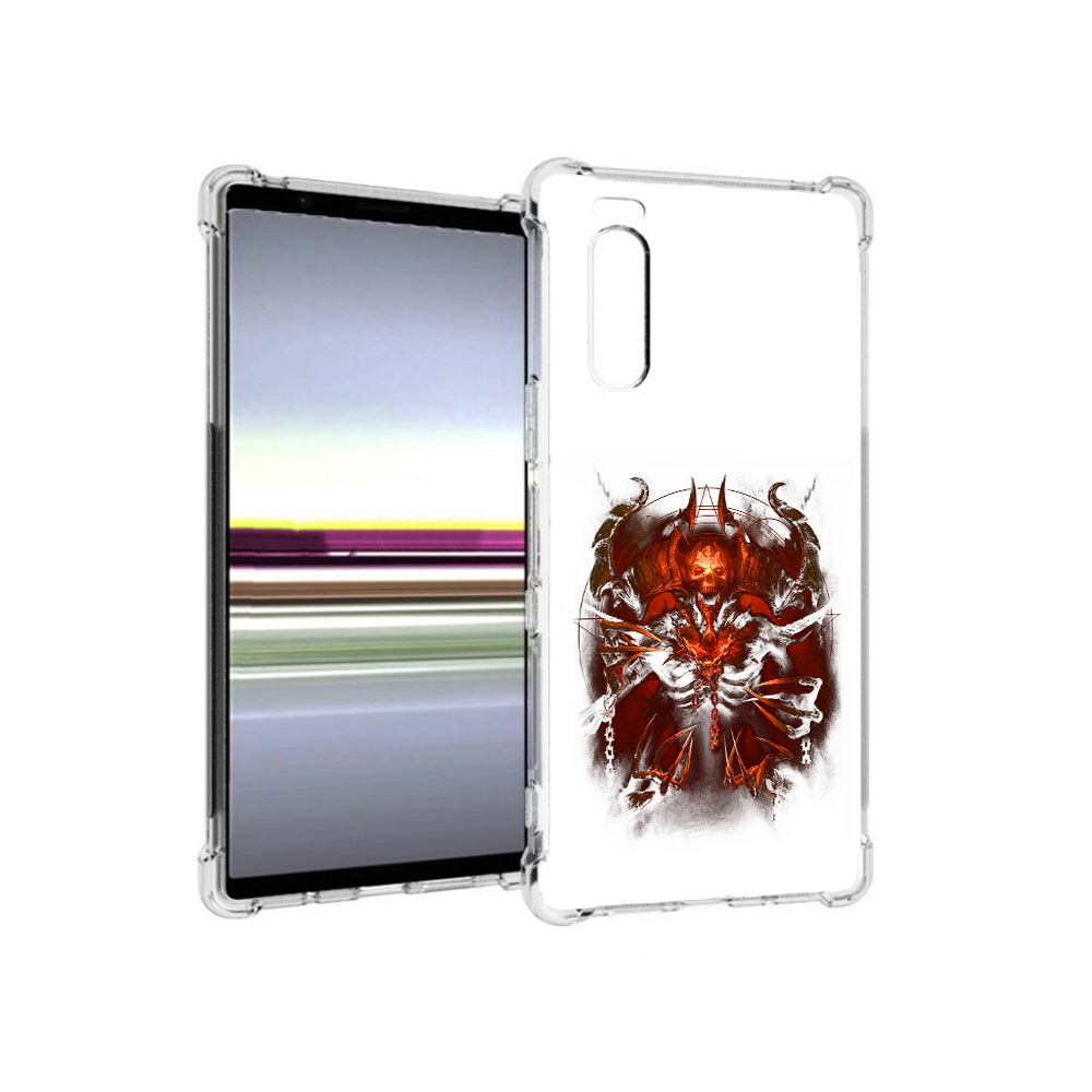 

Чехол MyPads Tocco для Sony Xperia 5 яркий демон (PT139963.234.708), Прозрачный, Tocco