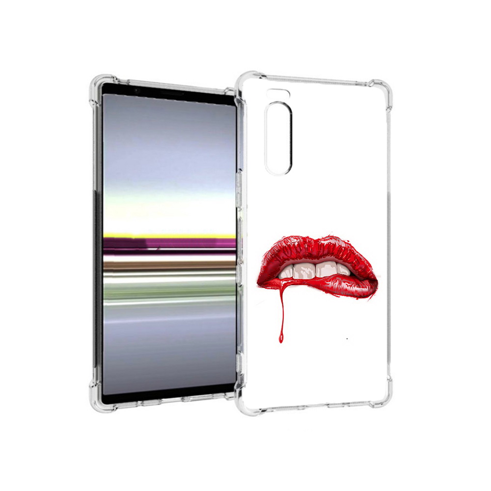 

Чехол MyPads Tocco для Sony Xperia 5 яркие красные губы (PT139963.234.706), Прозрачный, Tocco