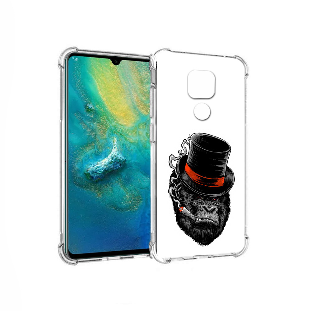 

Чехол MyPads Tocco для Huawei Mate 20x дизайнерская горилла (PT124578.30.431), Прозрачный, Tocco