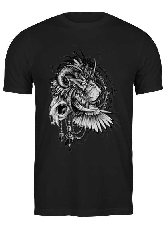 

Футболка мужская Printio Lion in cages черная XL, Черный, Lion in cages