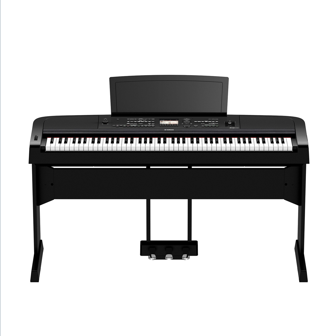 

Цифровое пианино Yamaha DGX-670 B со стойкой и тремя педалями, Черный, DGX-670
