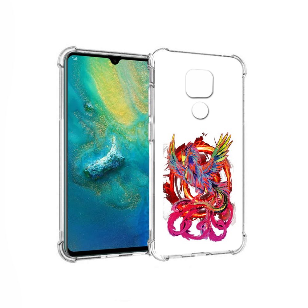 

Чехол MyPads Tocco для Huawei Mate 20x красочный феникс (PT124578.30.414), Прозрачный, Tocco