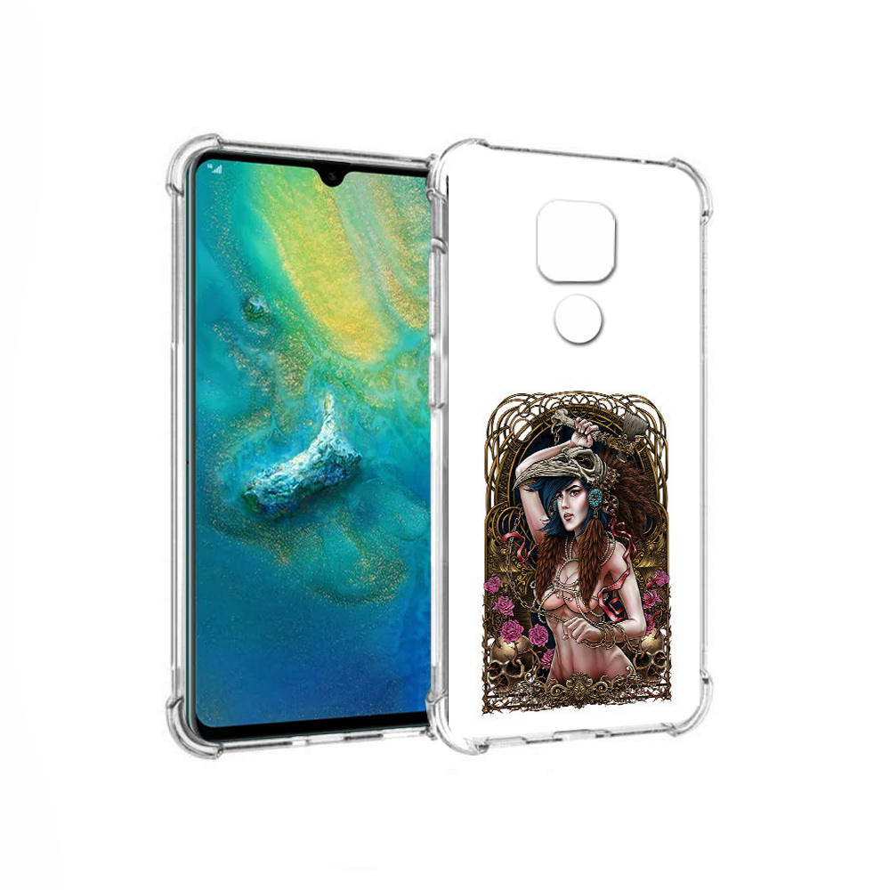 Чехол MyPads Tocco для Huawei Mate 20x красивая девушка рисунок (PT124578.30.407)