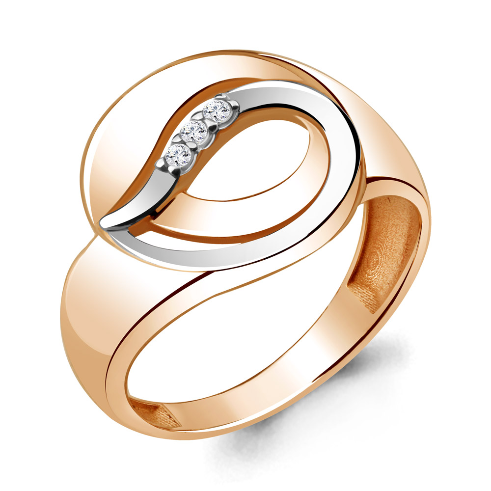 

Кольцо из серебра с фианитом р., Aquamarine 68046А, 68046А_925_з
