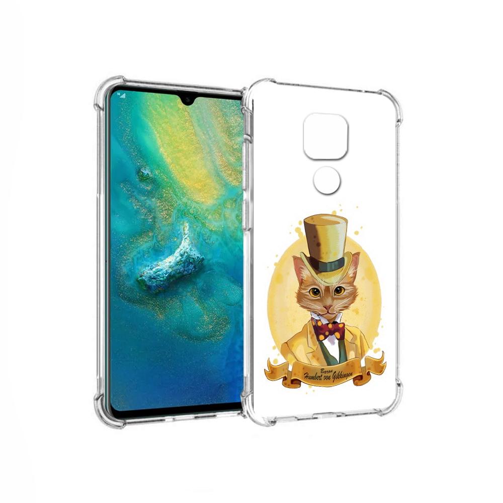 

Чехол MyPads Tocco для Huawei Mate 20x кот юрист (PT124578.30.401), Прозрачный, Tocco