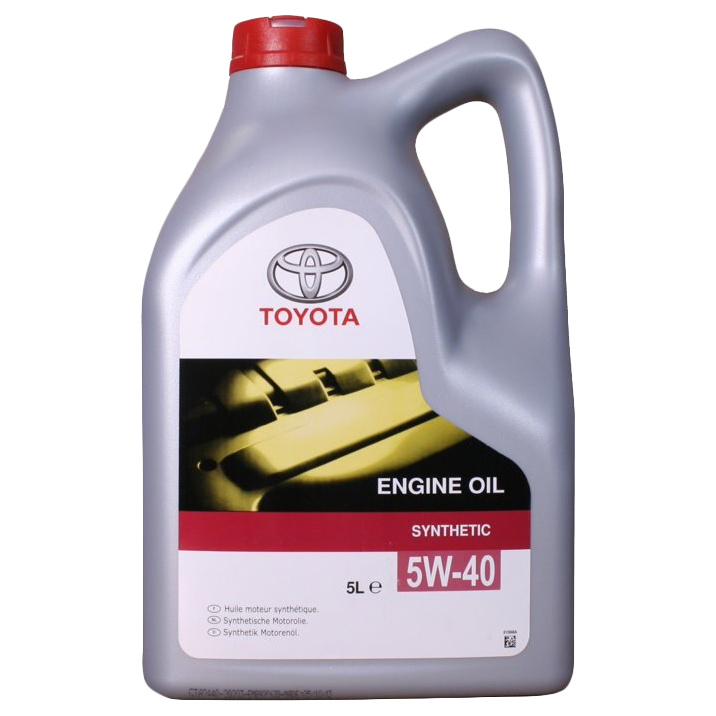 

Моторное масло Toyota синтетическое 5W40 Engine Oil Synthetic A3/B3/B4 SN/SM CF 5л