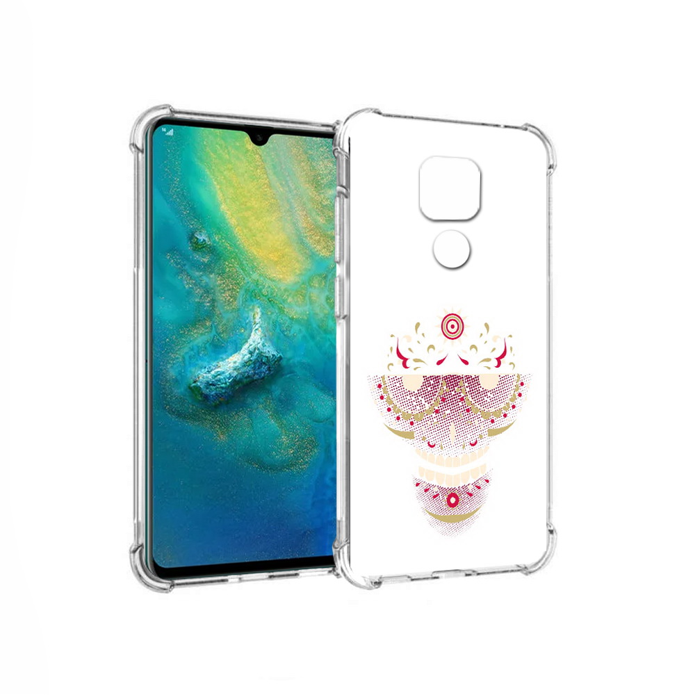 Чехол MyPads Tocco для Huawei Mate 20x карнавальный скелет абстракция (PT124578.30.386)