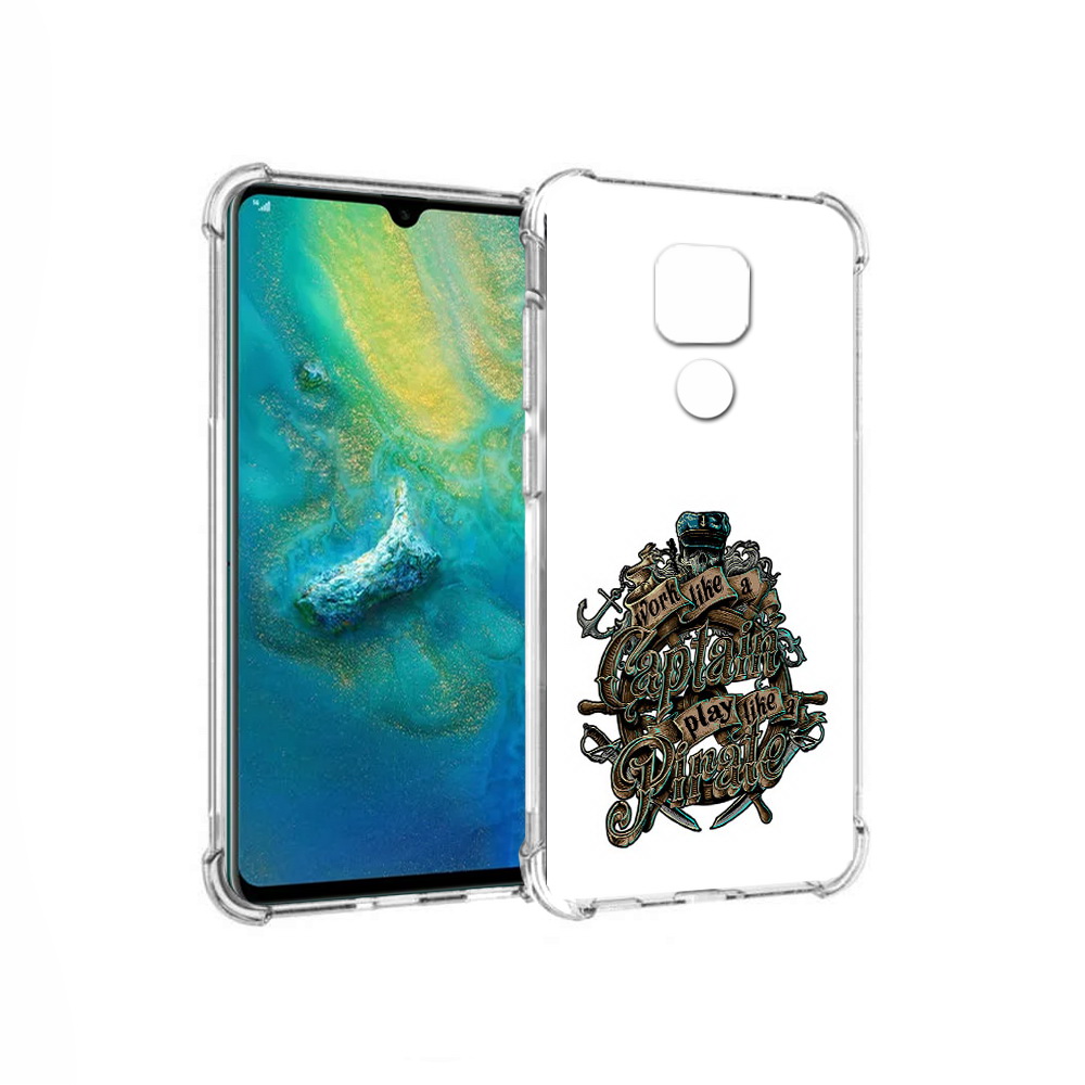 

Чехол MyPads Tocco для Huawei Mate 20x капитан пиратов (PT124578.30.385), Прозрачный, Tocco