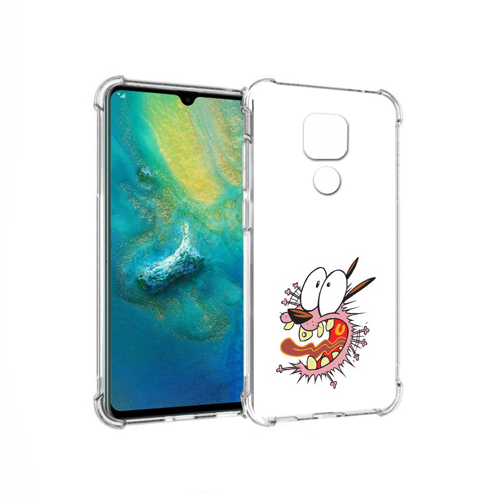 

Чехол MyPads Tocco для Huawei Mate 20x испуганный бобик (PT124578.30.381), Прозрачный, Tocco