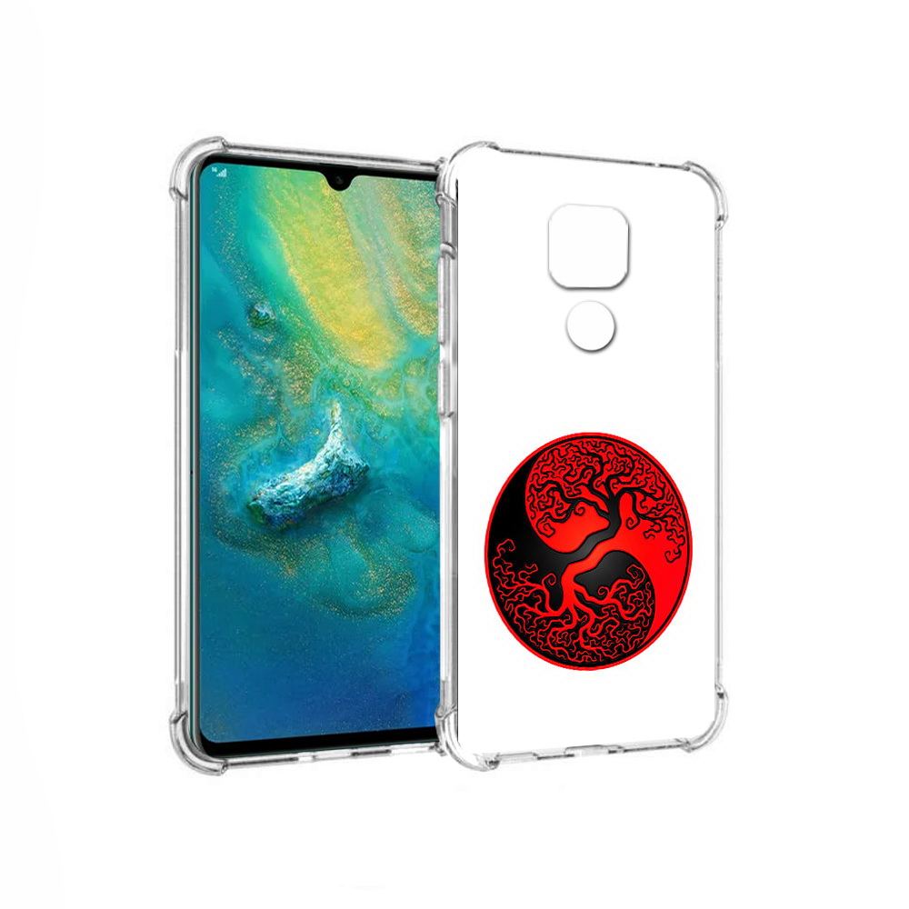 

Чехол MyPads Tocco для Huawei Mate 20x инь янь дерево (PT124578.30.379), Прозрачный, Tocco