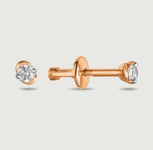 

Серьги из золота Golden Eagle 009012-1102, фианит, 009012-1102