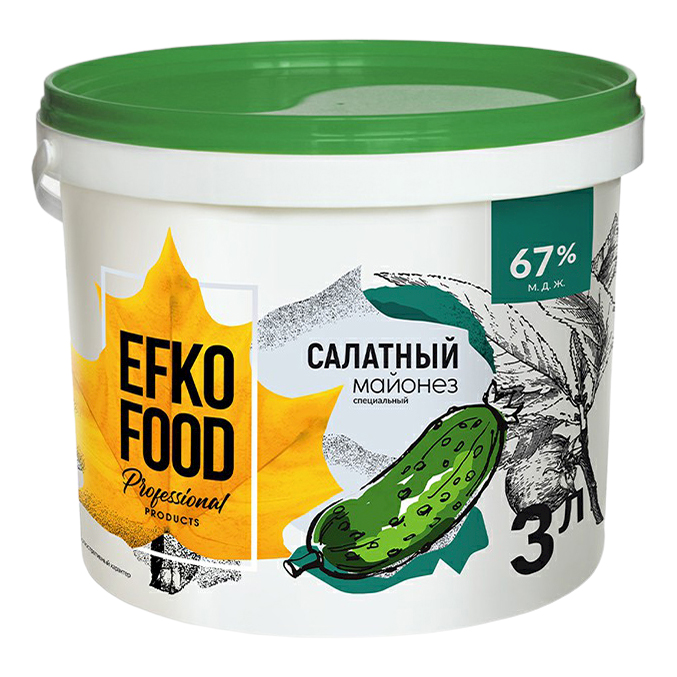 Майонез Efko Food Professional Салатный 67% 10 л