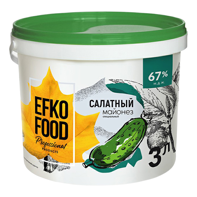 

Майонез Efko Food Professional Салатный 67% 10 л