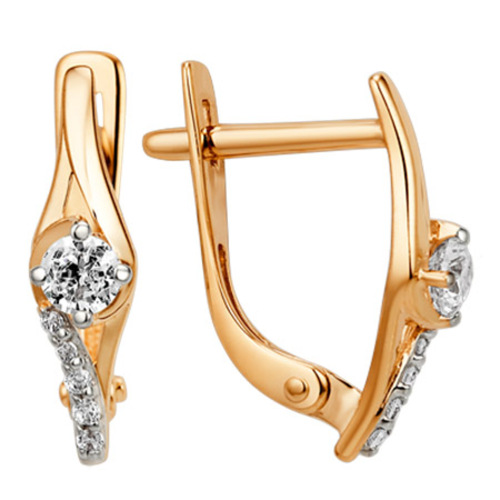 

Серьги из золота Golden Eagle 004982-1102, фианит, 004982-1102