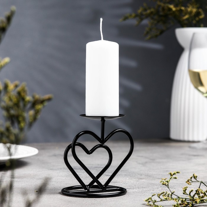 

подсвечник валентин 3 черный