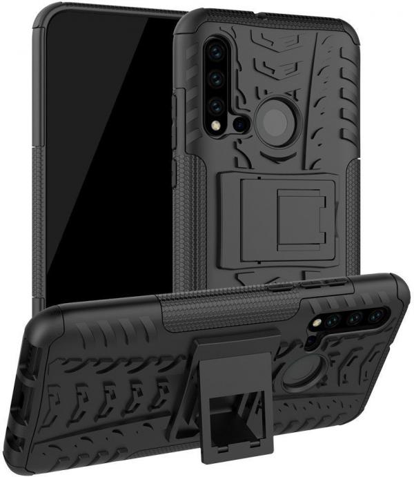 фото Чехол для huawei p20 lite hybrid case (черный) gsmin