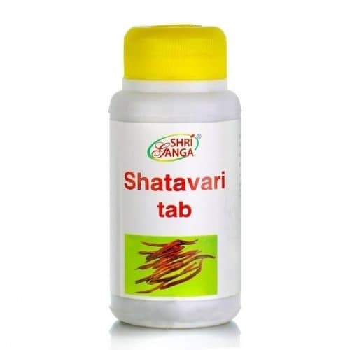 Пищевая добавка Шатавари Shri Ganga Для омоложения женского организма 120 таб
