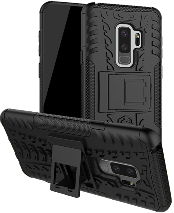 фото Чехол gsmin hybrid case для samsung galaxy s9 plus (черный)