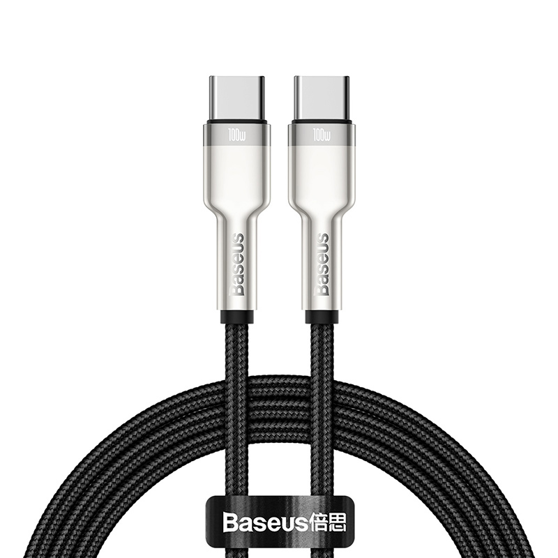 

Кабель Baseus Cafule Series, Type-C - Type-C, 5 А, 1 м, черный, Cafule Series