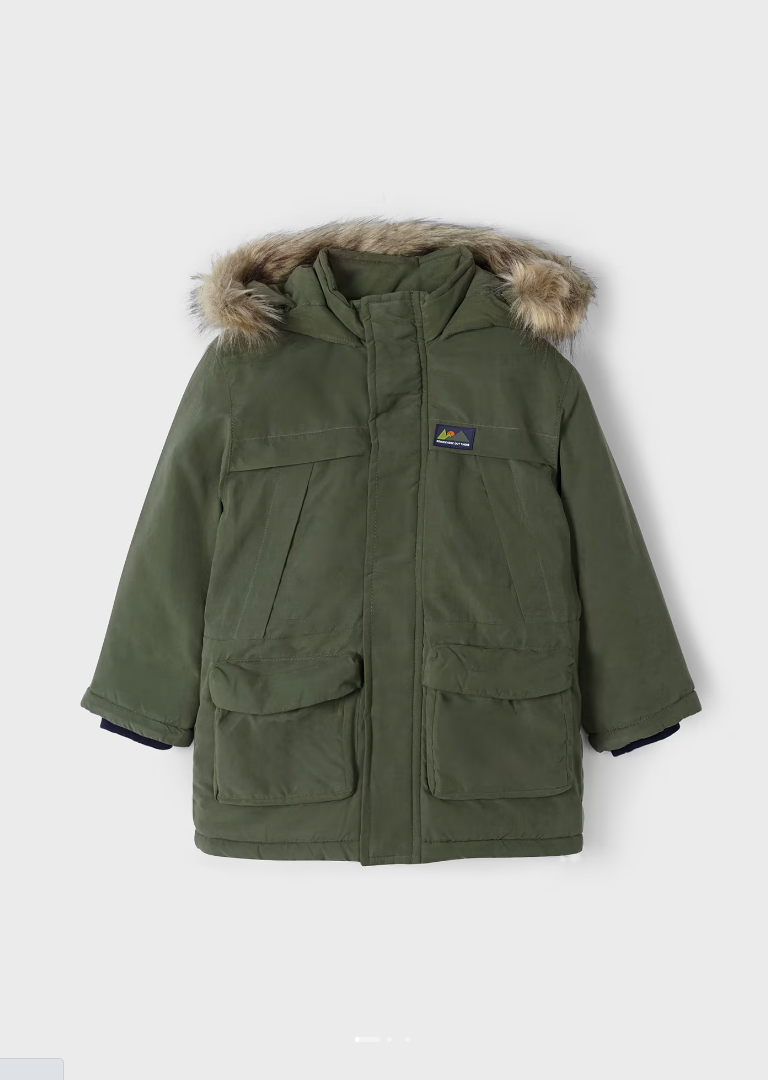 

Парка детская Mayoral 443944, хаки, 128, 443944