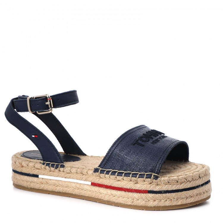 фото Женские эспадрильи tommy hilfiger tropical fade opened espadrill цв. темно-синий 39 eu