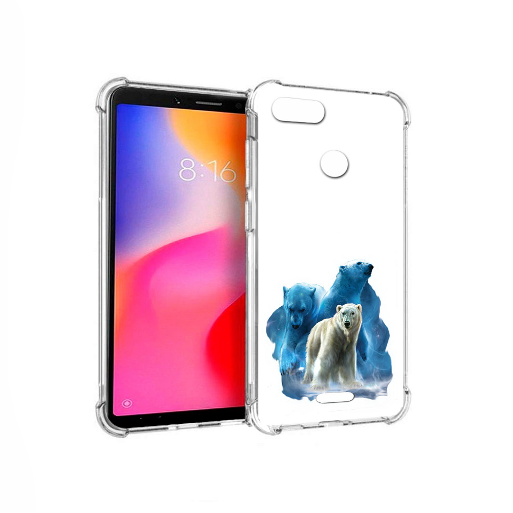 

Чехол MyPads Tocco для Xiaomi Redmi 6 полярный медведь (PT113762.304.549), Прозрачный, Tocco