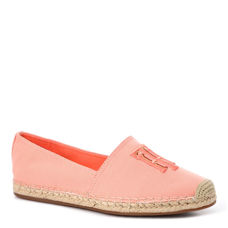 фото Женские эспадрильи tommy hilfiger nautical th basic espadrille цв. оранжево-розовый 38 eu