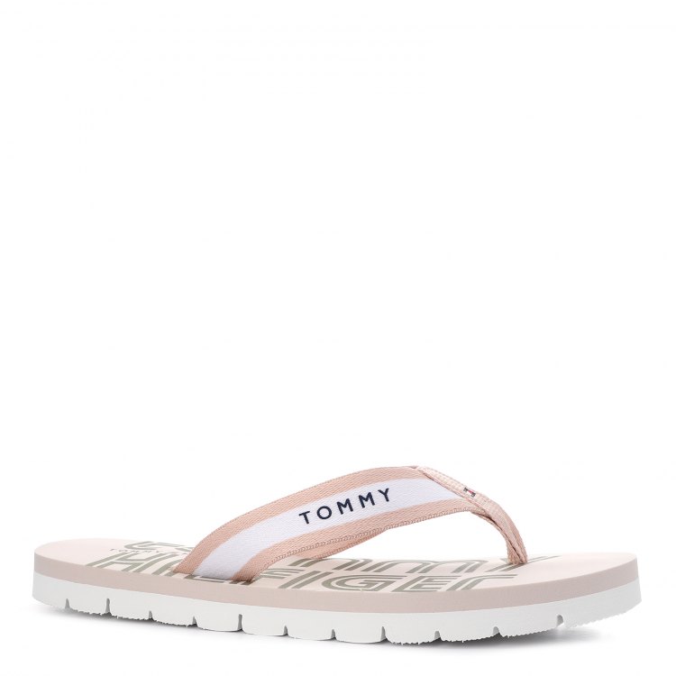 фото Женские сланцы tommy hilfiger sporty feminine beach sandal цв. светло-розовый 37 eu