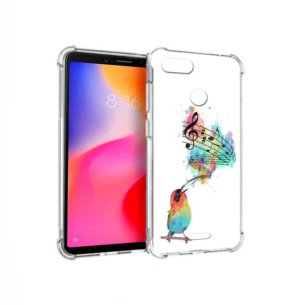

Чехол MyPads Tocco для Xiaomi Redmi 6 певчая птичка (PT113762.304.536), Прозрачный, Tocco