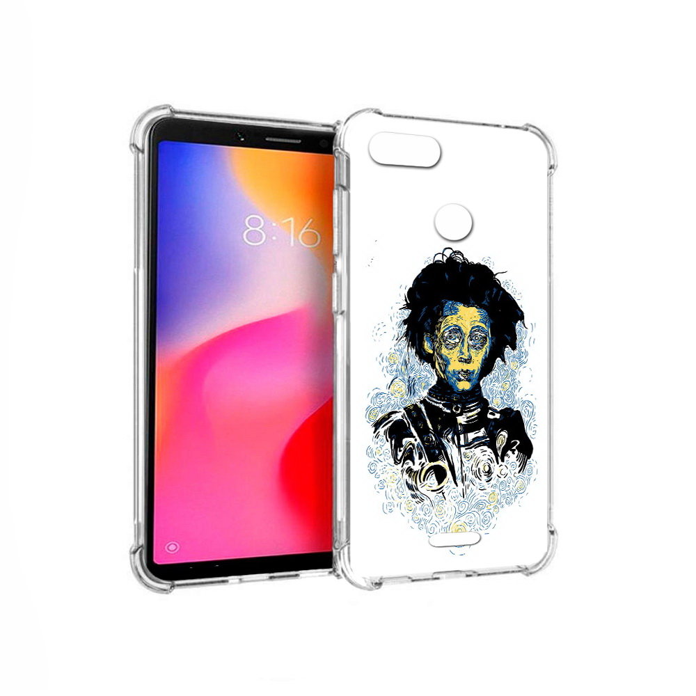 

Чехол MyPads Tocco для Xiaomi Redmi 6 парень черно-белый абстракция (PT113762.304.535), Прозрачный, Tocco