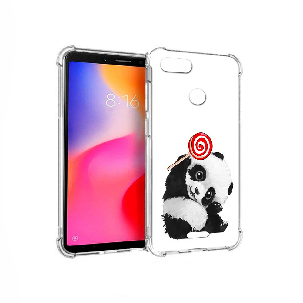 

Чехол MyPads Tocco для Xiaomi Redmi 6 панда с леденцом (PT113762.304.534), Прозрачный, Tocco