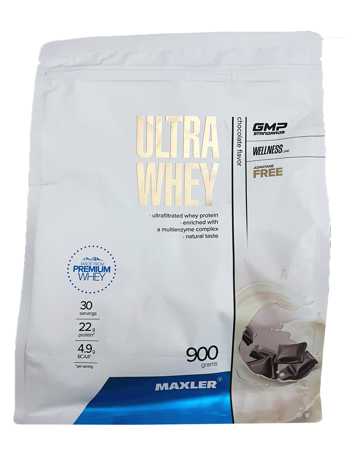 фото Протеин сывороточный maxler ultra whey, шоколад, 900 г