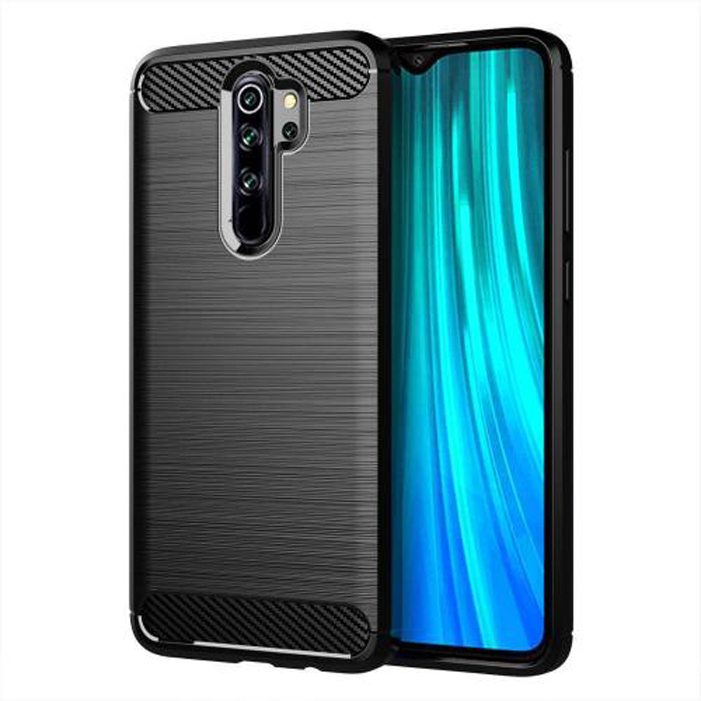 

Чехол силиконовый для Xiaomi Redmi 8 Pro Carbon series черный, Xiaomi Redmi 8 Pro