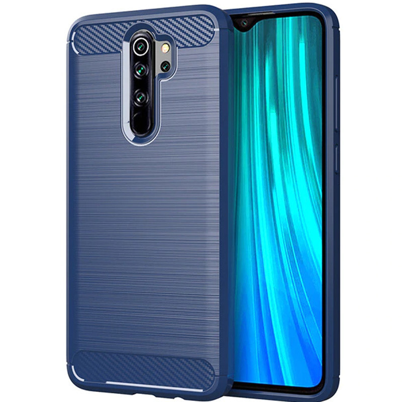 

Чехол силиконовый для Xiaomi Redmi Note 8 Pro Carbon series синий, Xiaomi Redmi Note 8 Pro
