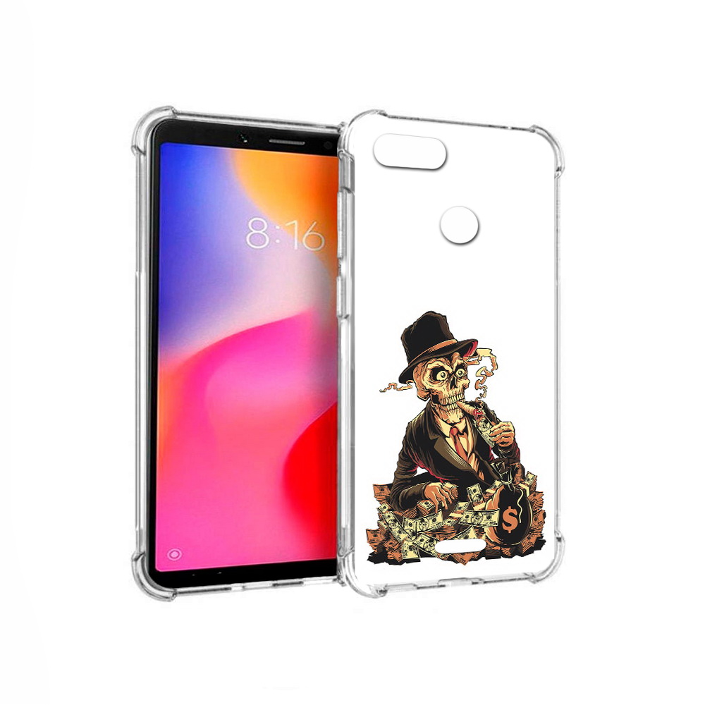 

Чехол MyPads Tocco для Xiaomi Redmi 6 нарисованный череп с сигаретой (PT113762.304.515), Прозрачный, Tocco