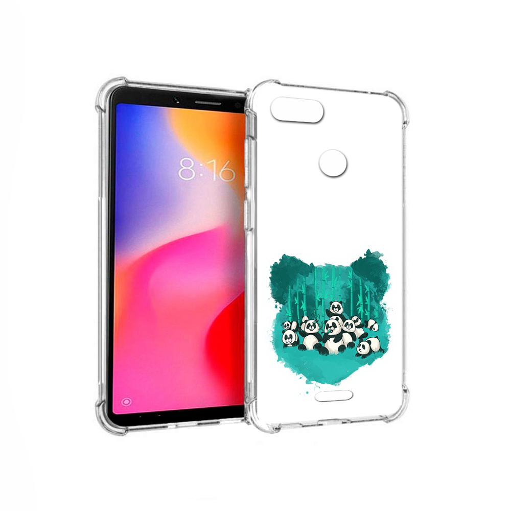 

Чехол MyPads Tocco для Xiaomi Redmi 6 нарисованные панды (PT113762.304.508), Прозрачный, Tocco