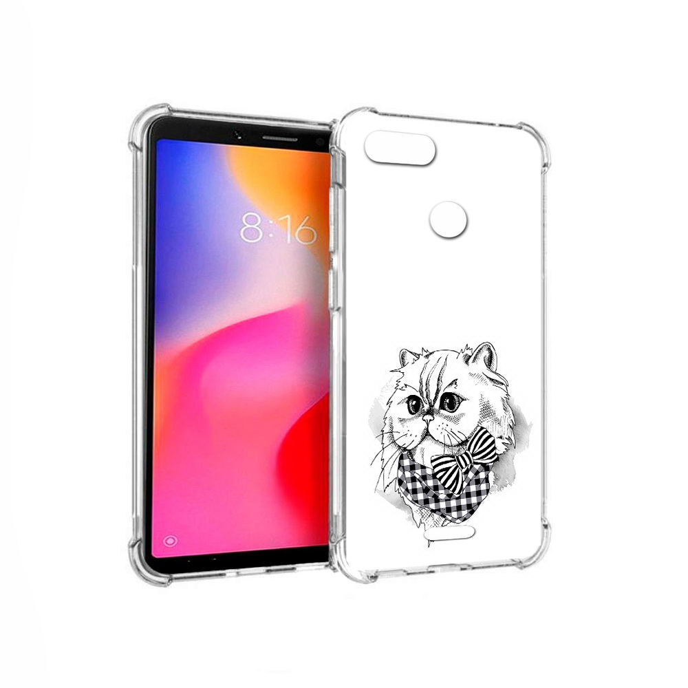 

Чехол MyPads Tocco для Xiaomi Redmi 6 нарисованная красивая кошечка (PT113762.304.503), Прозрачный, Tocco