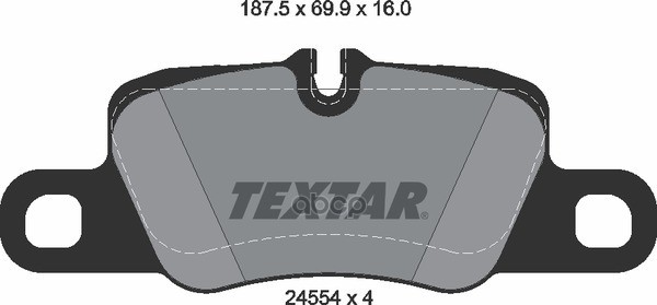 

Тормозные колодки Textar задние дисковые 2455402