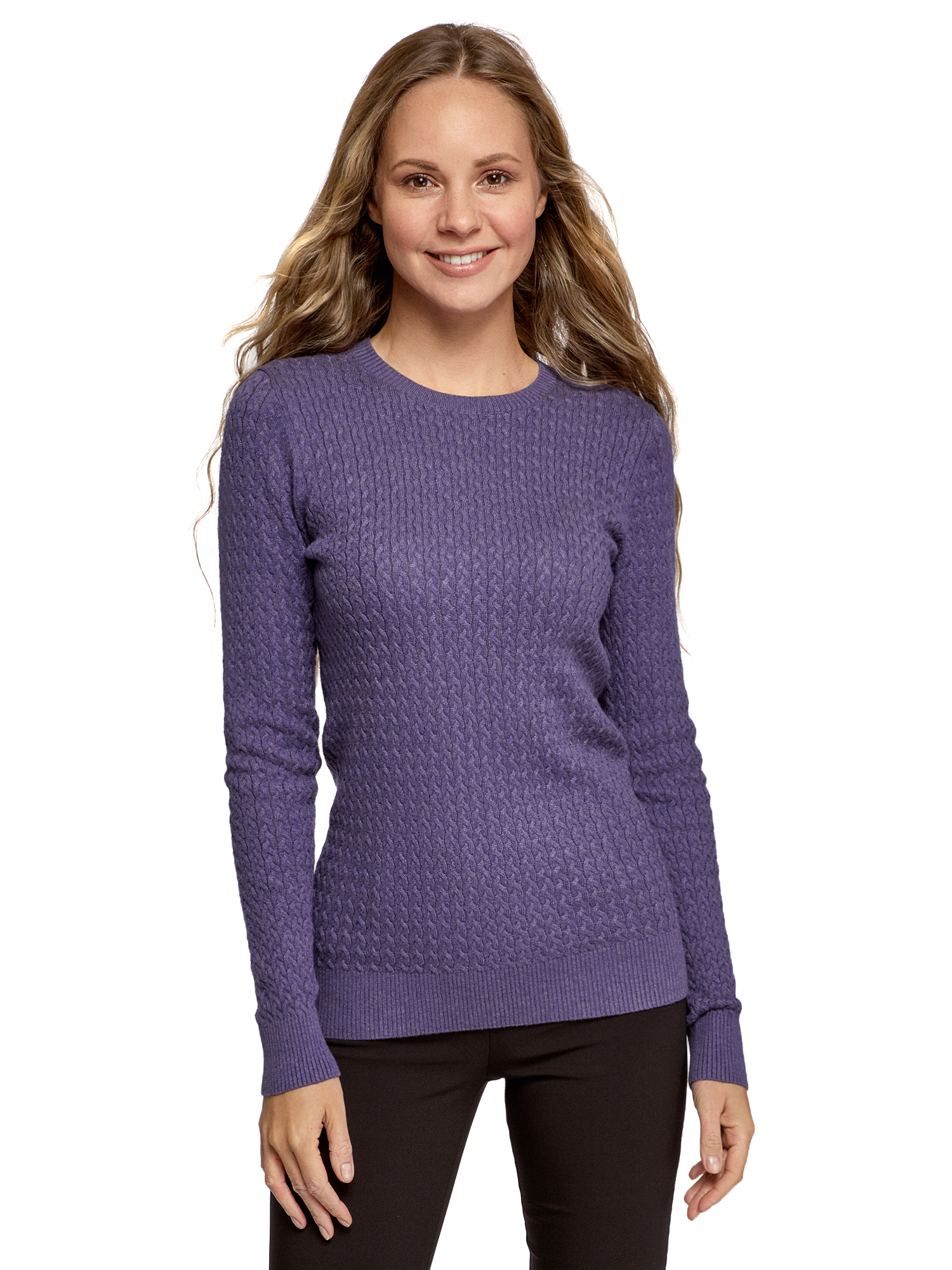 

Джемпер женский oodji 73812624-2B фиолетовый 2XL, 73812624-2B