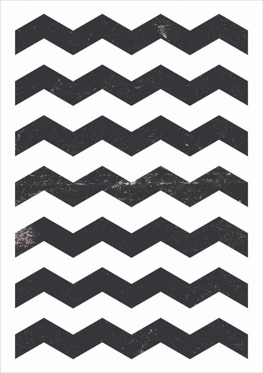 

Большой постер на стену Zig Zag 60х90 см без рамы, MMZIGZAG