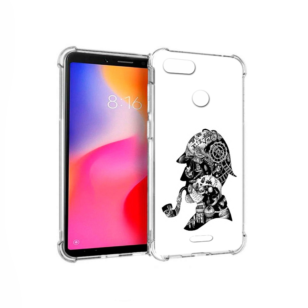 

Чехол MyPads Tocco для Xiaomi Redmi 6 мужчина с трубкой абстракция (PT113762.304.488), Прозрачный, Tocco